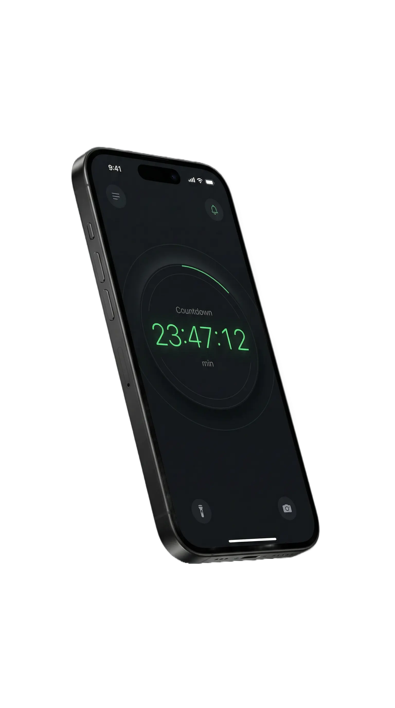 holdin app — countdown timer sur iPhone